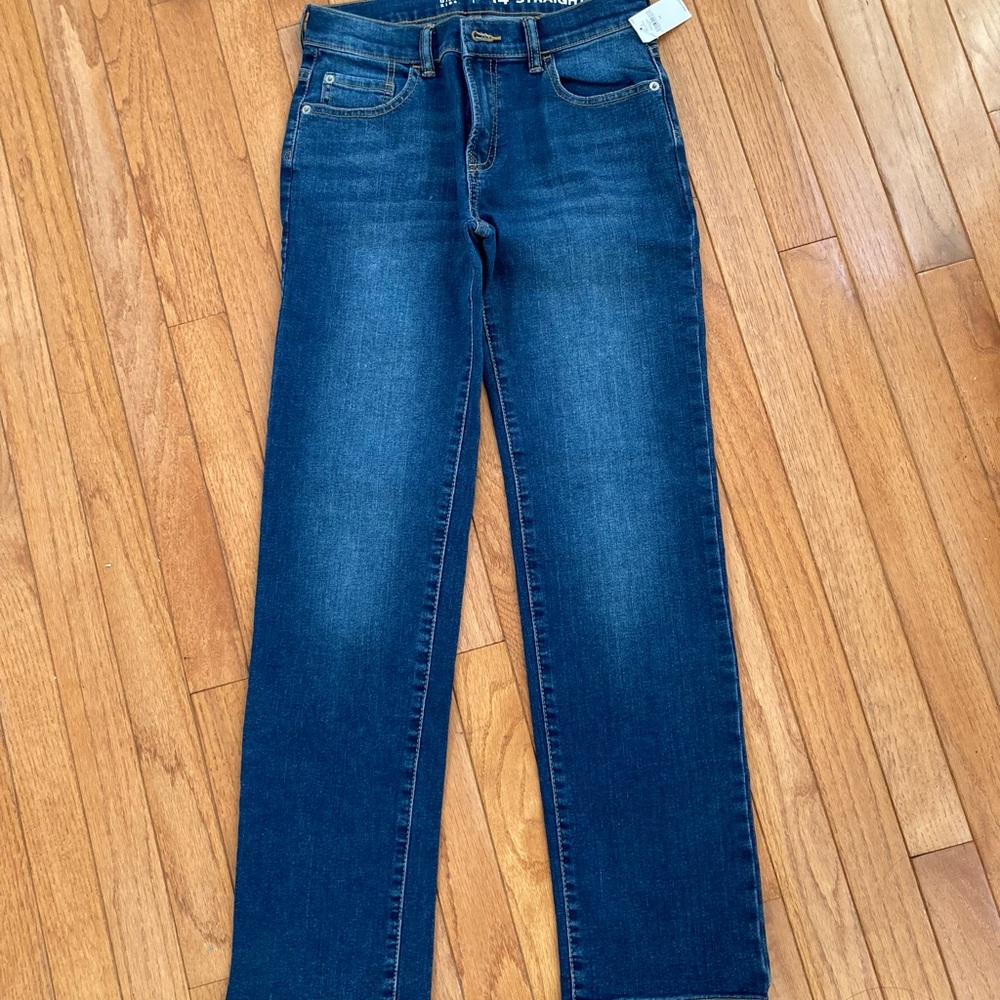 New Gap kids boy straight fit jeans in size 14